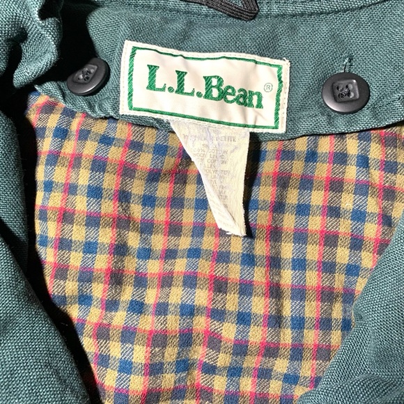 Vintage L.L. Bean 90s Green Cotton Duck Canvas Hunting Chore Coat Men’s Sz Large - Picture 6 of 6